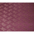 Wine Maroon Metallic Floral Botanical Printed Pure Silk Crepe Fabric Soft Draping Lightweight Dress Material 140 Cms Width India Origin-D28822 Regal Fabrics