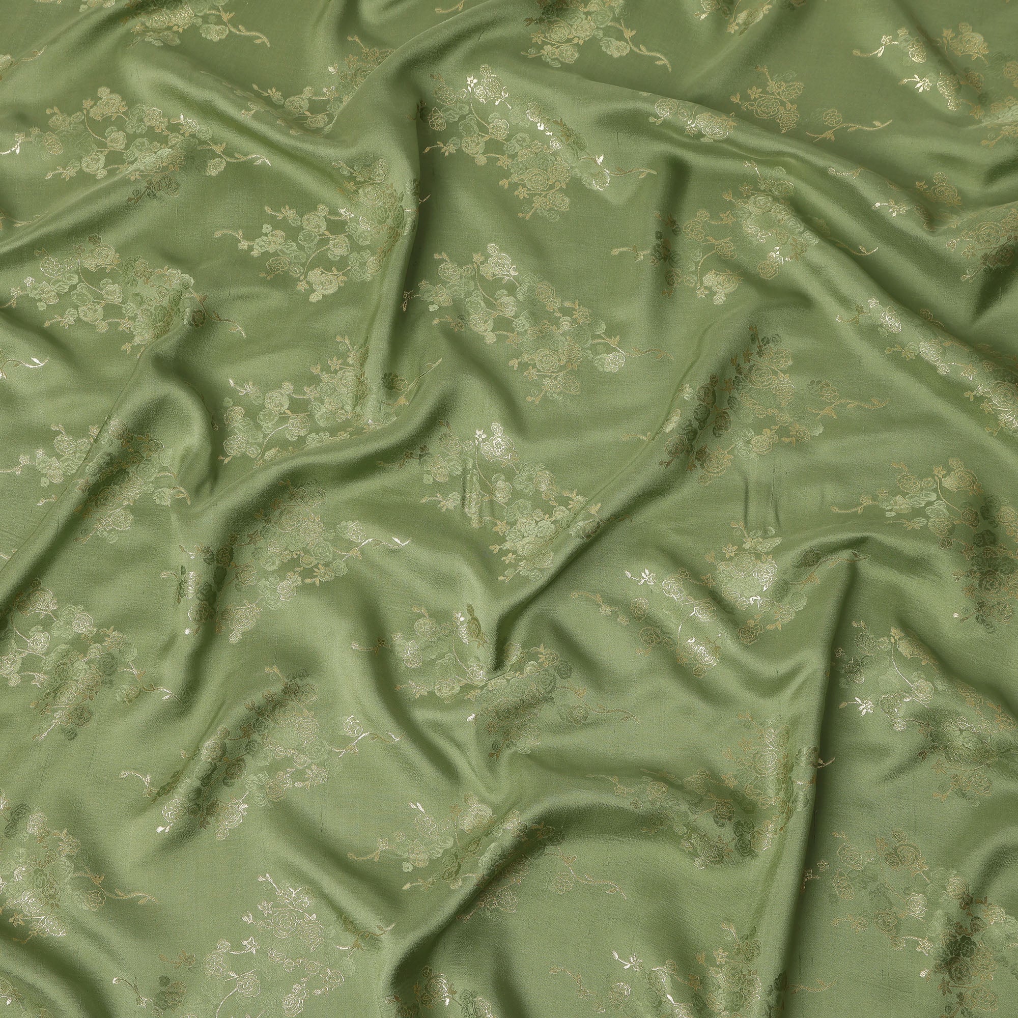green emerald velvet dress Olive Green Metallic Silk Crepe Fabric 140 Cms – Regal Fabrics