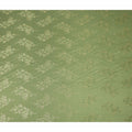 Olive Green Metallic Floral Botanical Printed Pure Silk Crepe Fabric Soft Draping Lightweight Dress Material 140 Cms Width India Origin-D28825 Regal Fabrics