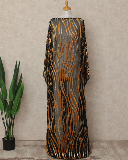 Black Velvet Makmal Dirac Fabric 140cm