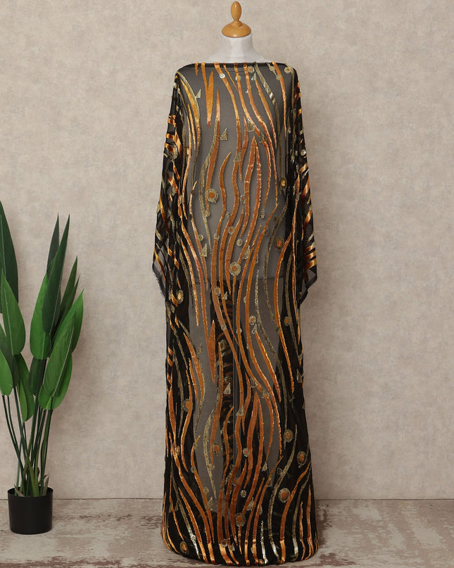 Black Velvet Makmal Dirac Fabric 140cm