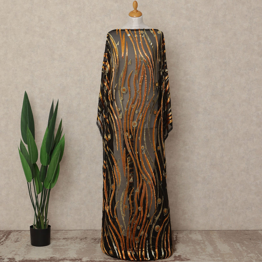Black Velvet Makmal Dirac Fabric 140cm