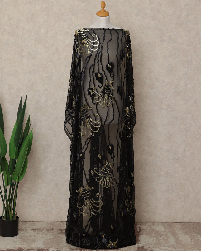 Black Velvet Makmal Dirac Fabric 140cm