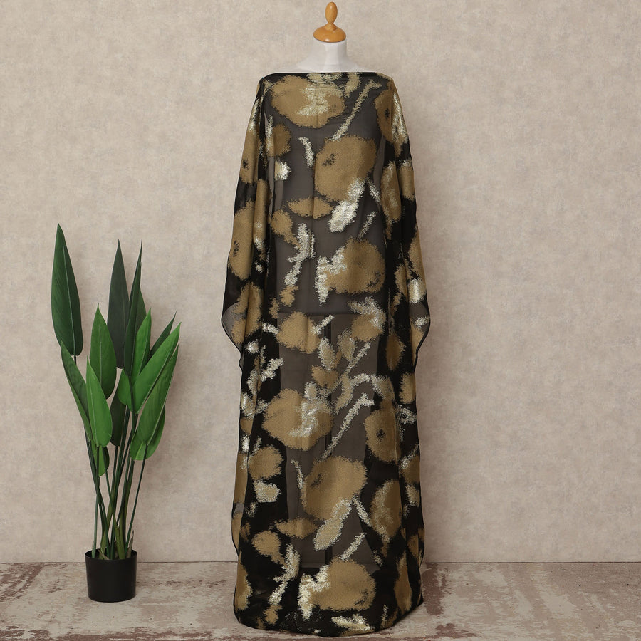 Black Silk Chiffon Dirac & Garbasaar Set
