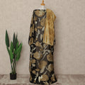 Black Silk Chiffon Dirac & Garbasaar Set