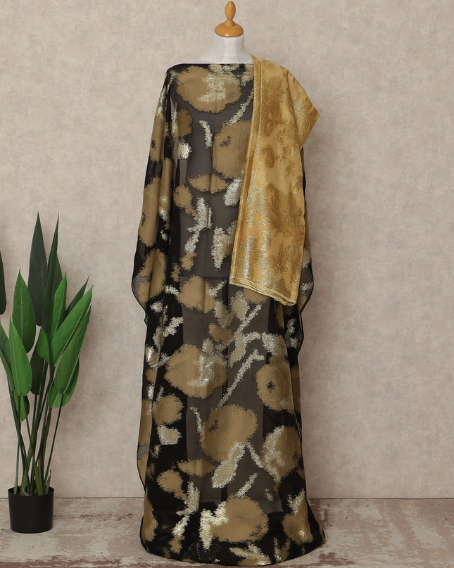 Black Silk Chiffon Dirac & Garbasaar Set