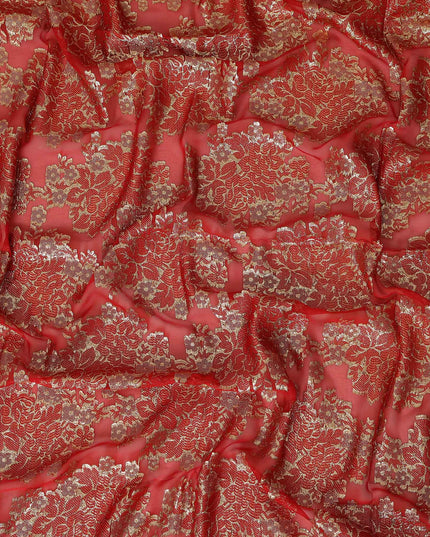 Brown Silk Chiffon Dirac & Garbasaar Set