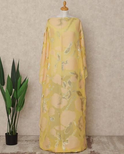 Yellow Silk Chiffon Dirac & Garbasaar Set