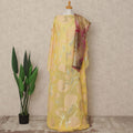 Yellow Silk Chiffon Dirac & Garbasaar Set