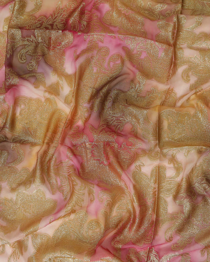 Yellow Silk Chiffon Dirac & Garbasaar Set