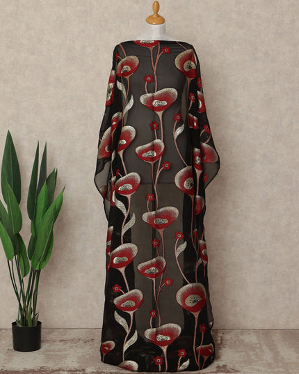 Black Silk Chiffon Dirac & Garbasaar Set