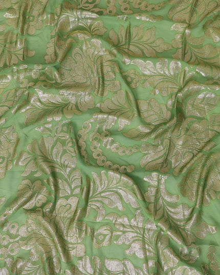 Yellow Silk Chiffon Dirac & Garbasaar Set