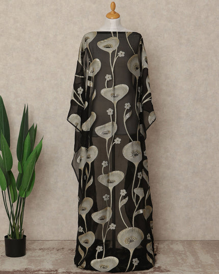 Black Silk Chiffon Dirac & Garbasaar Set