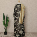 Black Silk Chiffon Dirac & Garbasaar Set