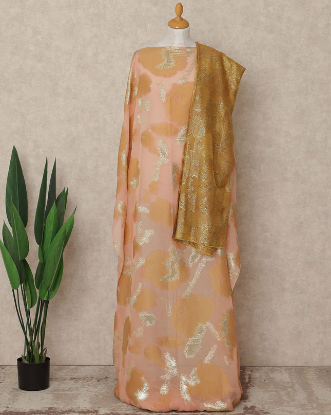 Pink Silk Chiffon Dirac & Garbasaar Set