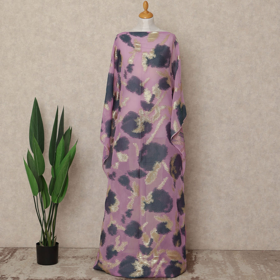 Purple Silk Chiffon Dirac & Garbasaar Set