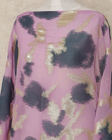 Purple Silk Chiffon Dirac & Garbasaar Set