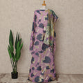 Purple Silk Chiffon Dirac & Garbasaar Set
