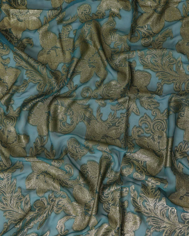 Beige Silk Chiffon Dirac & Garbasaar Set