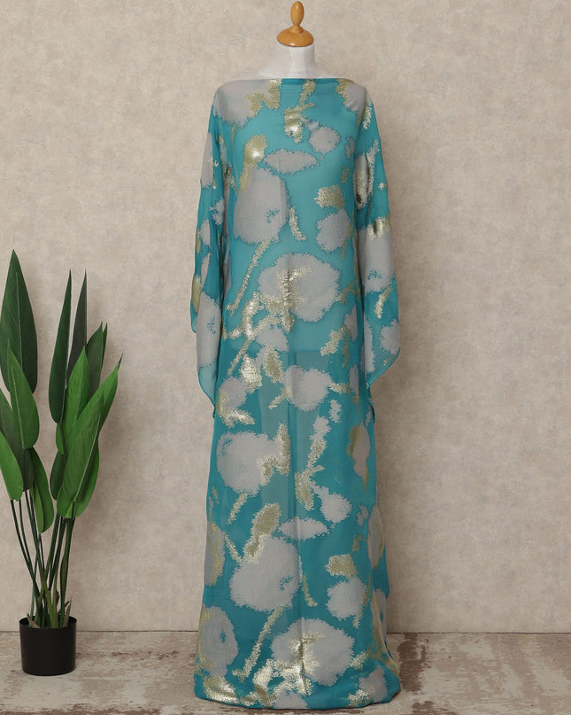 Blue Silk Chiffon Dirac & Garbasaar Set