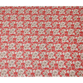Red Floral Sudanese Cotton Voile Thobe