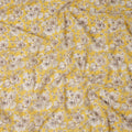 Yellow Floral Sudanese Cotton Voile Thobe