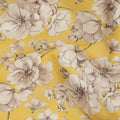Yellow Floral Sudanese Cotton Voile Thobe