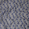 Grey Floral Sudanese Cotton Voile Thobe