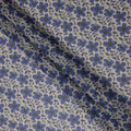 Grey Floral Sudanese Cotton Voile Thobe