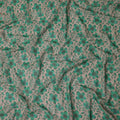 Beige Floral Sudanese Cotton Voile Thobe