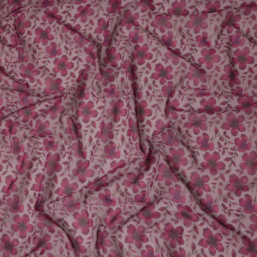 Pink Floral Sudanese Cotton Voile Thobe