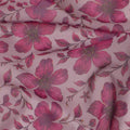 Pink Floral Sudanese Cotton Voile Thobe