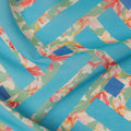 Blue Geometric Sudanese Cotton Voile Thobe