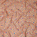 Beige Geometric Sudanese Cotton Voile Thobe