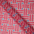 Pink Geometric Sudanese Cotton Voile Thobe