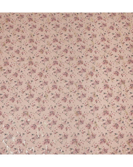 Pink Floral Sudanese Cotton Voile Thobe