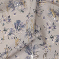 White Floral Sudanese Cotton Voile Thobe