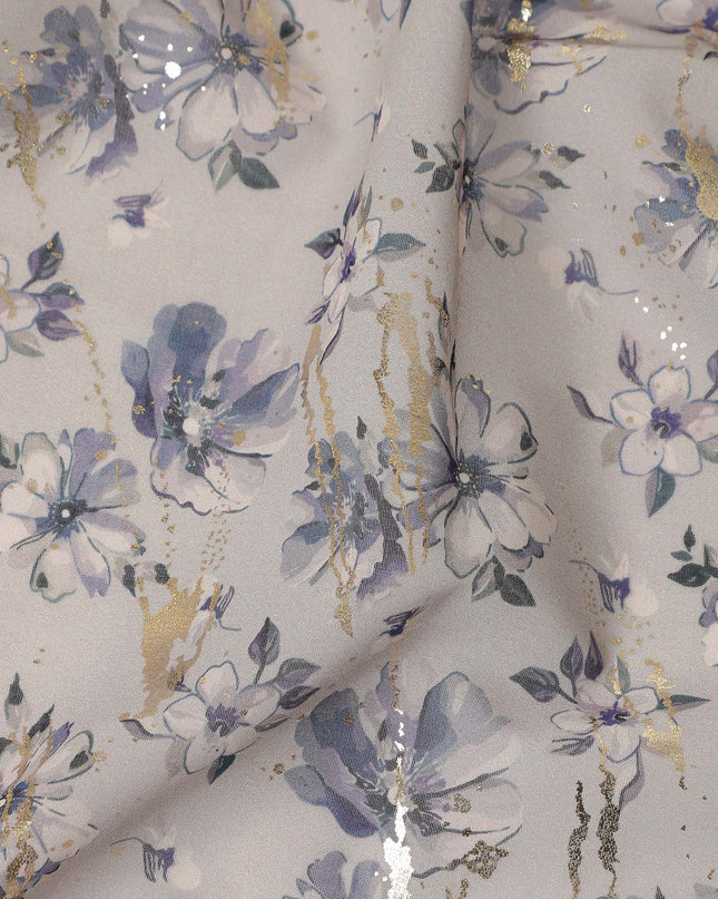 White Floral Sudanese Cotton Voile Thobe