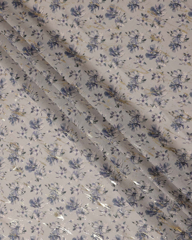White Floral Sudanese Cotton Voile Thobe