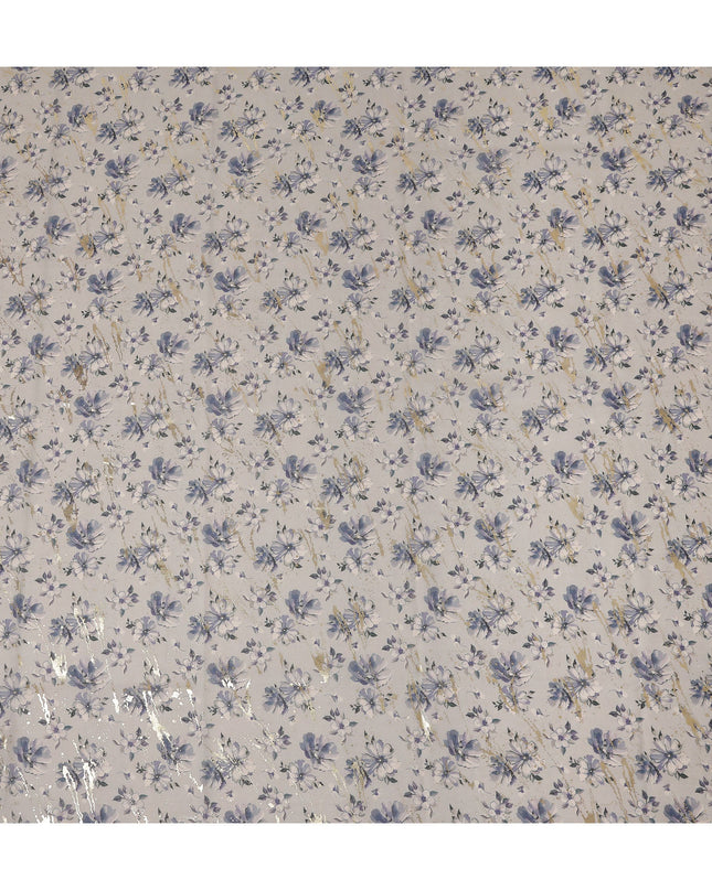 White Floral Sudanese Cotton Voile Thobe