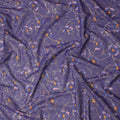 Purple Floral Sudanese Cotton Voile Thobe