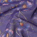 Purple Floral Sudanese Cotton Voile Thobe