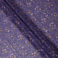 Purple Floral Sudanese Cotton Voile Thobe