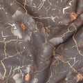 Brown Floral Sudanese Cotton Voile Thobe