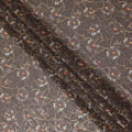 Brown Floral Sudanese Cotton Voile Thobe