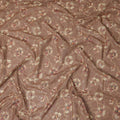 Brown Floral Sudanese Cotton Voile Thobe