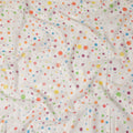 White Polka Dot Sudanese Cotton Voile Thobe