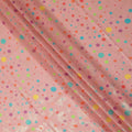 Pink Polka Dot Sudanese Cotton Voile Thobe