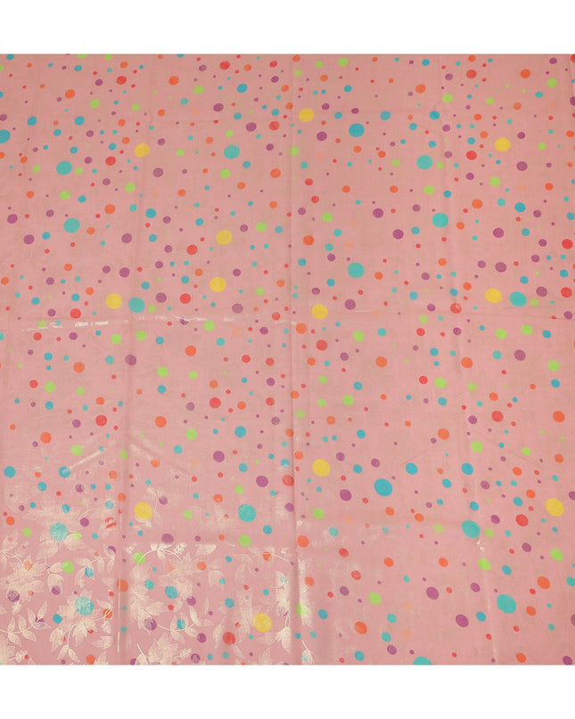 Pink Polka Dot Sudanese Cotton Voile Thobe