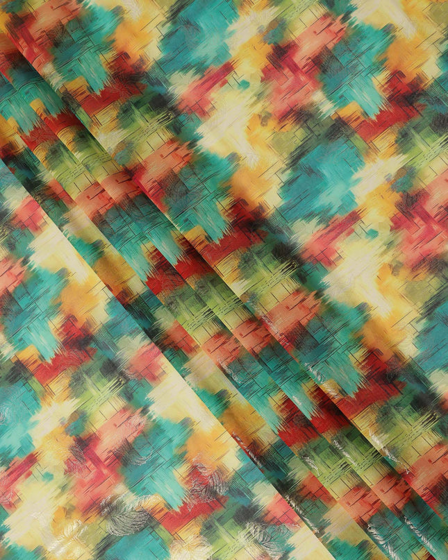 Multicolor Abstract Sudanese Cotton Voile Thobe